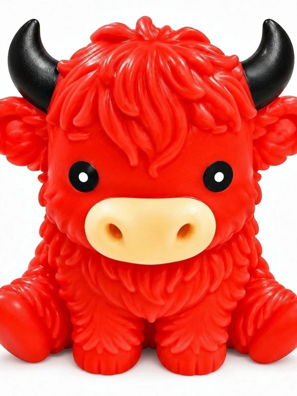 NEW Toymendous Squeezzy Highland Cow - Red NWT